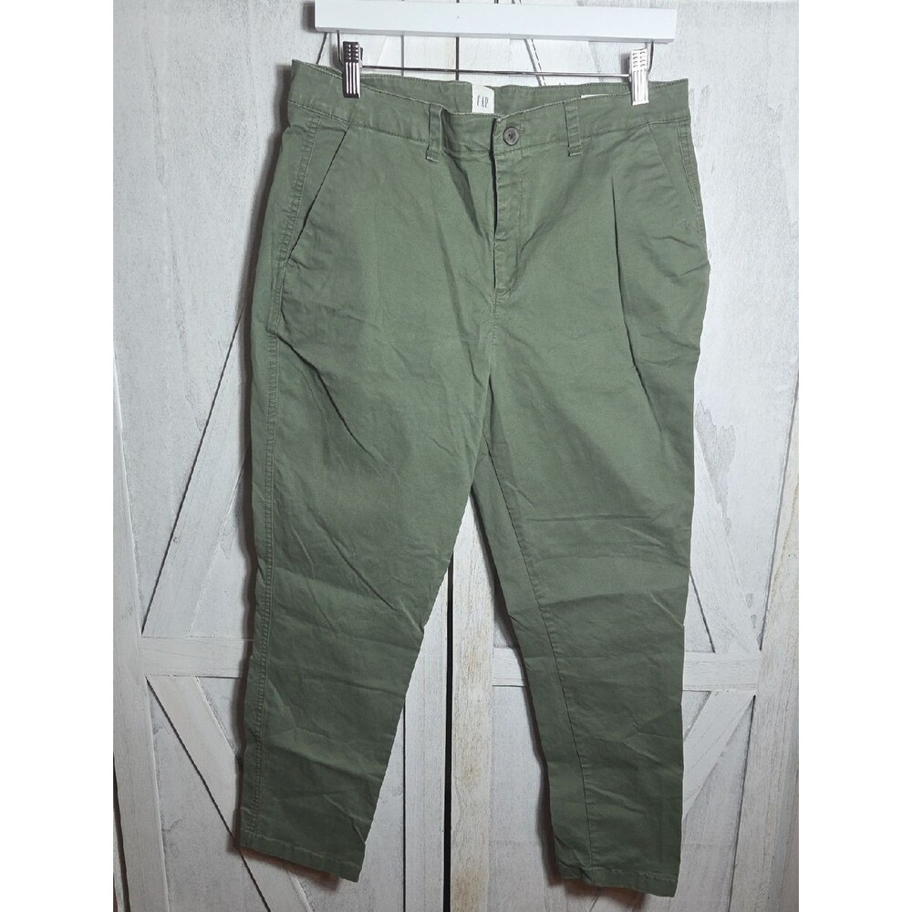 GAP Green Girlfriend Khaki Pants Size 12
